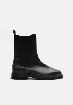 hush Boots|Aaliyah Leather Chelsea Boot Black