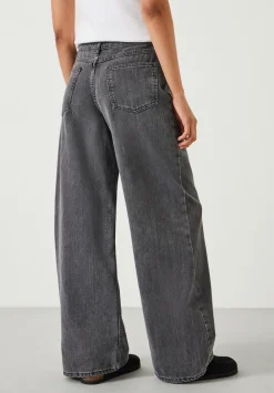 hush Jeans|Abi Wide Leg Jeans Washed Grey