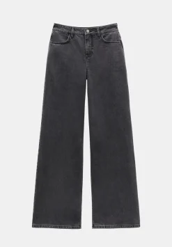 hush Jeans|Abi Wide Leg Jeans Washed Grey