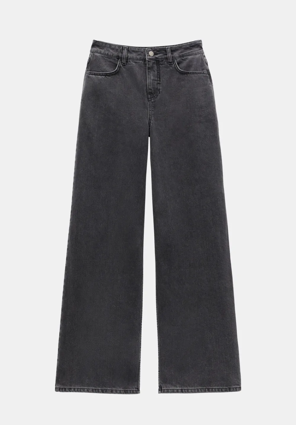 hush Jeans|Abi Wide Leg Jeans Washed Grey