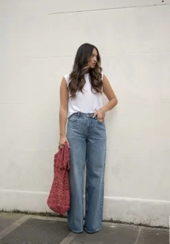 hush Jeans|Abi Wide Leg Jeans Authentic Light Wash