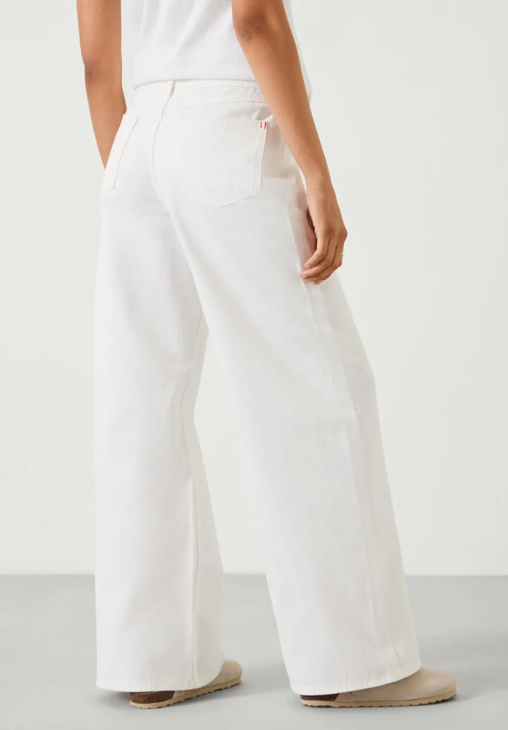 hush Jeans|Abi Wide Leg Jeans Ecru