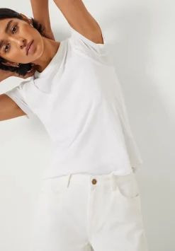 hush Jeans|Abi Wide Leg Jeans Ecru