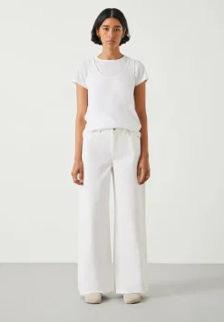 hush Jeans|Abi Wide Leg Jeans Ecru