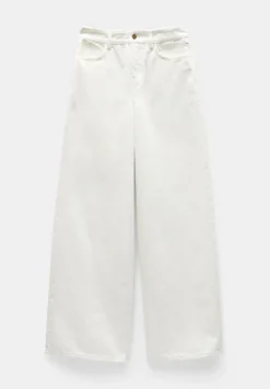hush Jeans|Abi Wide Leg Jeans Ecru