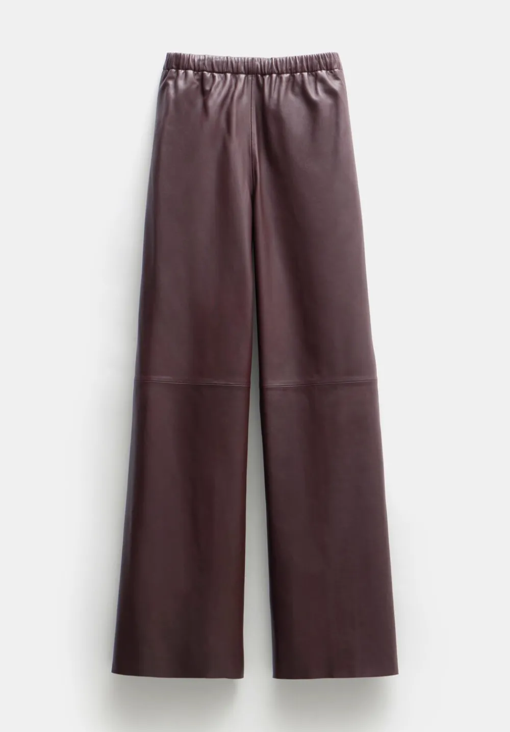 hush Trousers|Agatha Leather Pull On Trousers Chocolate brown