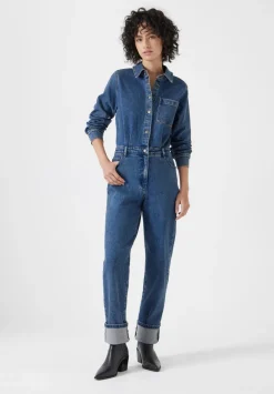 hush Jumpsuits|Agnes Denim Jumpsuit Blue Denim