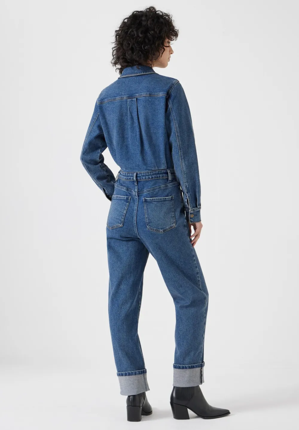 hush Jumpsuits|Agnes Denim Jumpsuit Blue Denim