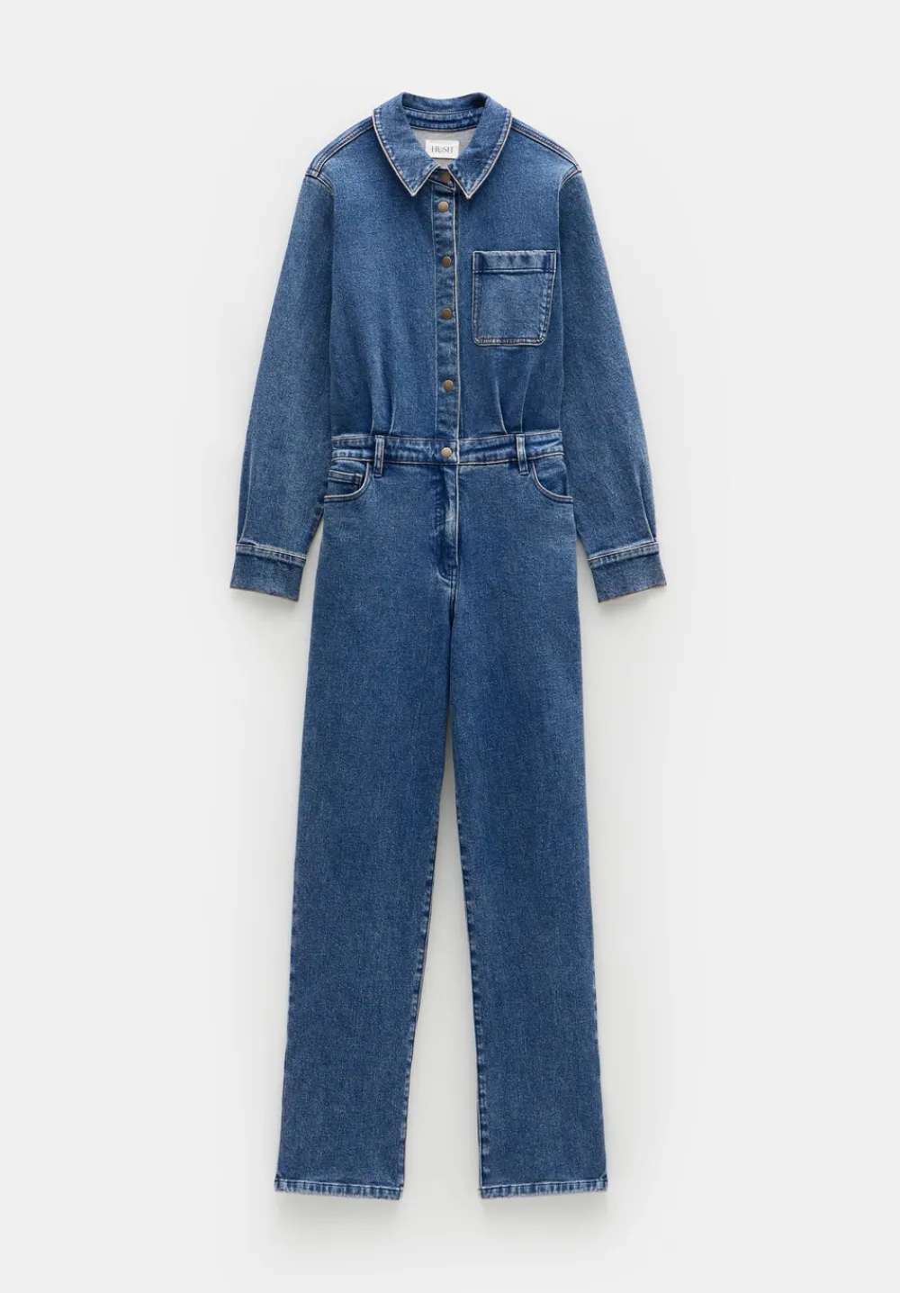 hush Jumpsuits|Agnes Denim Jumpsuit Blue Denim