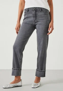 hush Jeans|Agnes Straight Leg Jeans Washed Grey