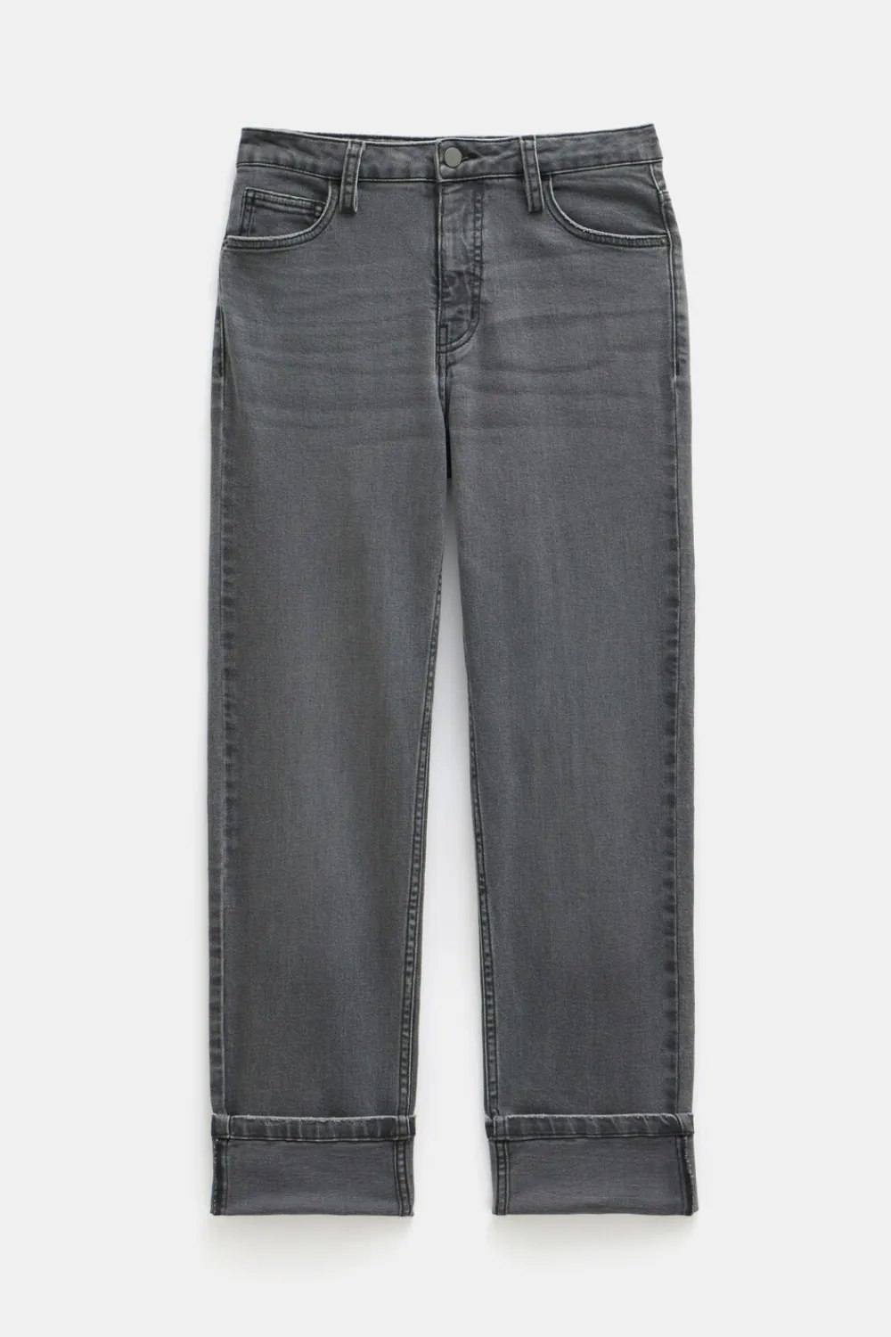 hush Jeans|Agnes Straight Leg Jeans Washed Grey