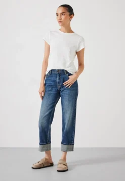 hush Jeans|Agnes Straight Leg Jeans Vintage Wash BlueVintage Wash Blue