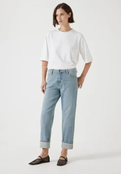 hush Jeans|Agnes Straight Leg Jeans Light Authentic Blue