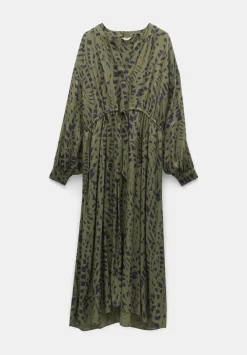 hush Dresses|Aimee Oversized Maxi Dress Khaki Mark