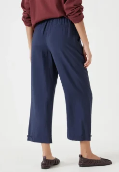 hush Trousers|Air Flow Ankle Grazer Trousers Navy