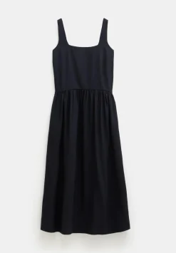 hush Dresses|Air Flow Square Neck Midi Ballerina Dress Black