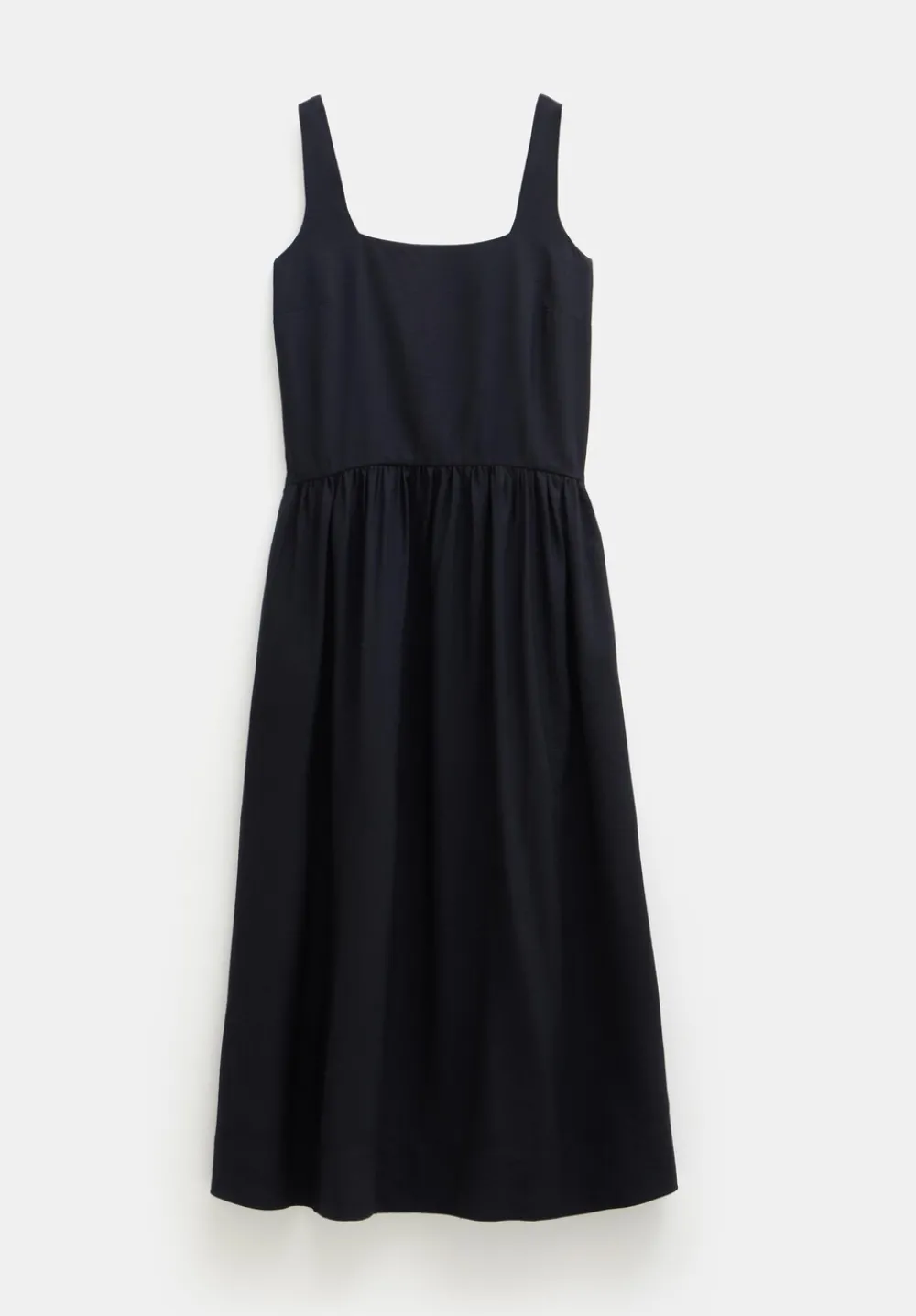 hush Dresses|Air Flow Square Neck Midi Ballerina Dress Black