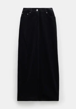 hush Skirts|Alana Cord Maxi Skirt Black