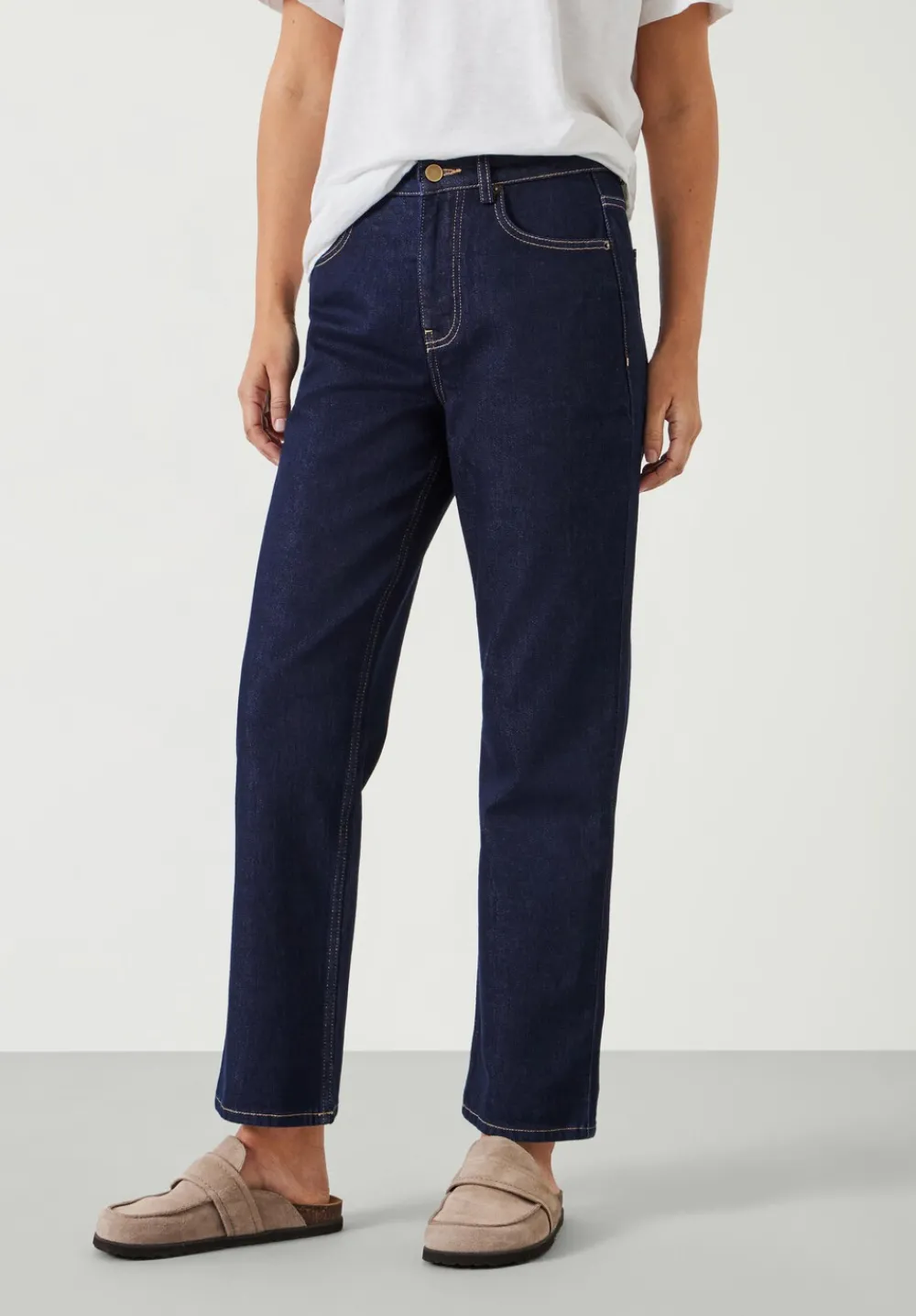 hush Jeans|Alexa Straight Leg Jeans Dark Indigo