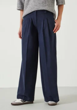 hush Trousers|Ali Wide Chino Trousers Dark Midnight