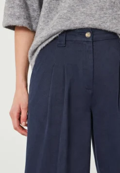 hush Trousers|Ali Wide Chino Trousers Dark Midnight