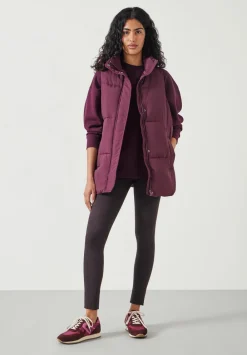 hush Jackets & Coats|Alice Puffer Gilet Burgundy