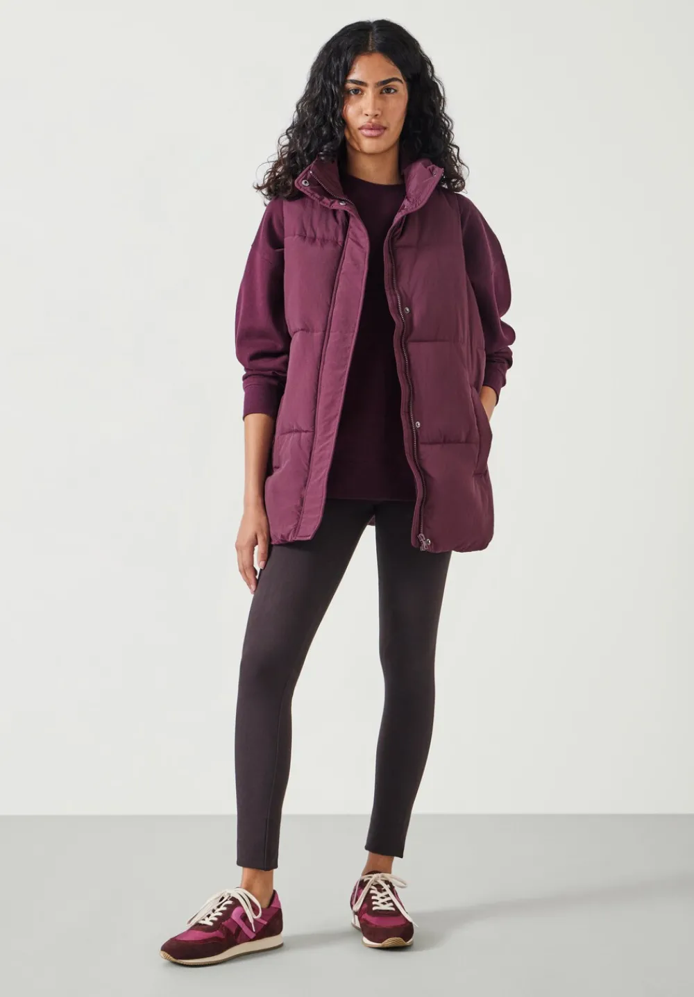 hush Jackets & Coats|Alice Puffer Gilet Burgundy