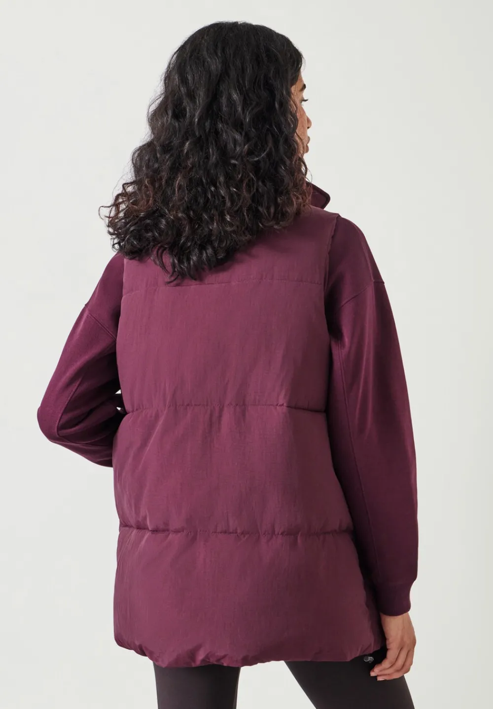 hush Jackets & Coats|Alice Puffer Gilet Burgundy
