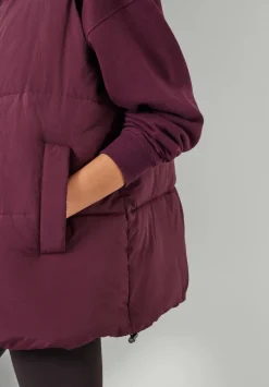 hush Jackets & Coats|Alice Puffer Gilet Burgundy