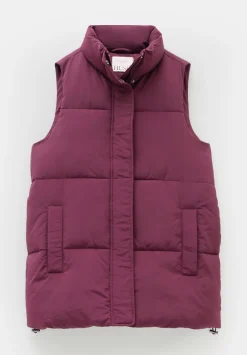 hush Jackets & Coats|Alice Puffer Gilet Burgundy