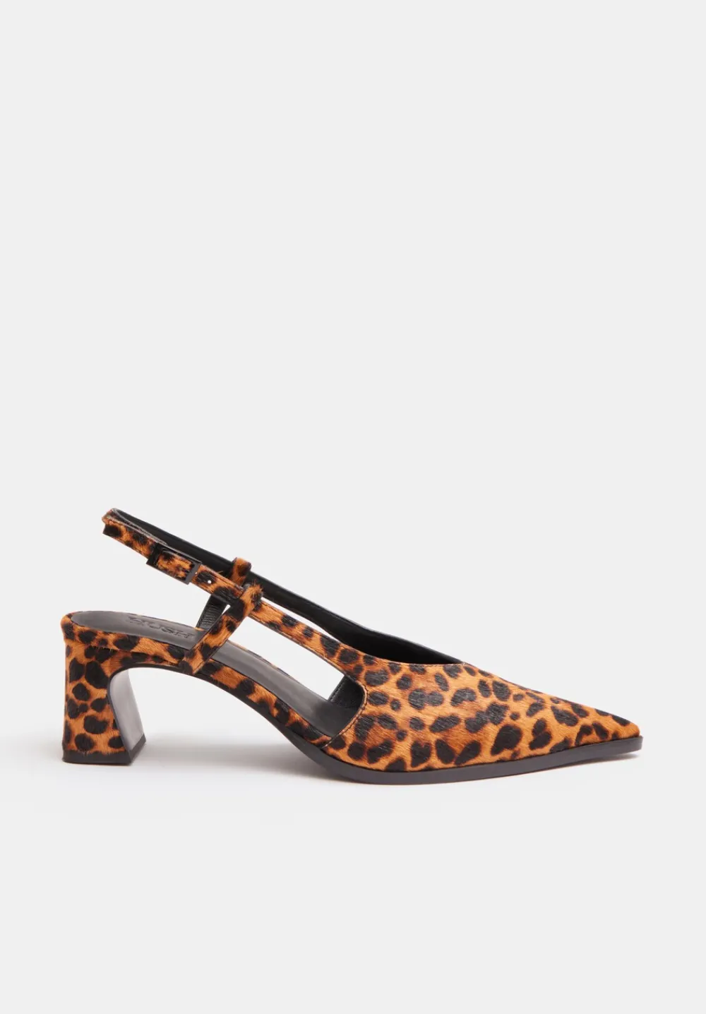 hush Heels|Alissa Slingback Pointed Heels Leopard