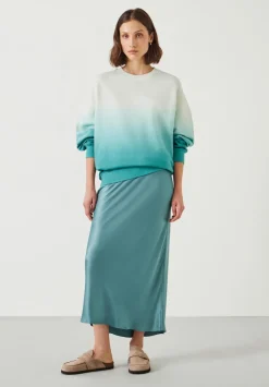 hush Skirts|Allie Satin Skirt Arctic