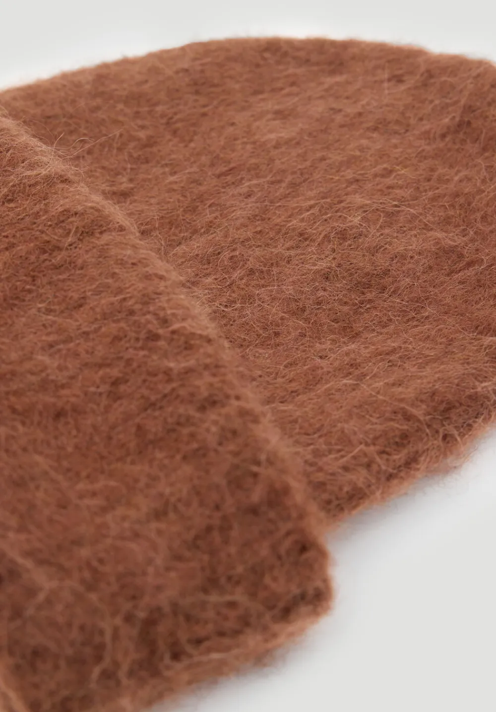 hush Hats|Alpaca-Blend Ribbed Beanie Toffee Brown