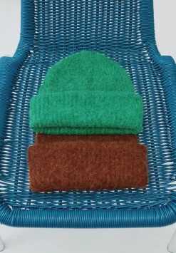 hush Hats|Alpaca-Blend Ribbed Beanie Toffee Brown