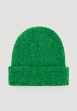 hush Hats|Alpaca-Blend Ribbed Beanie Bright Green