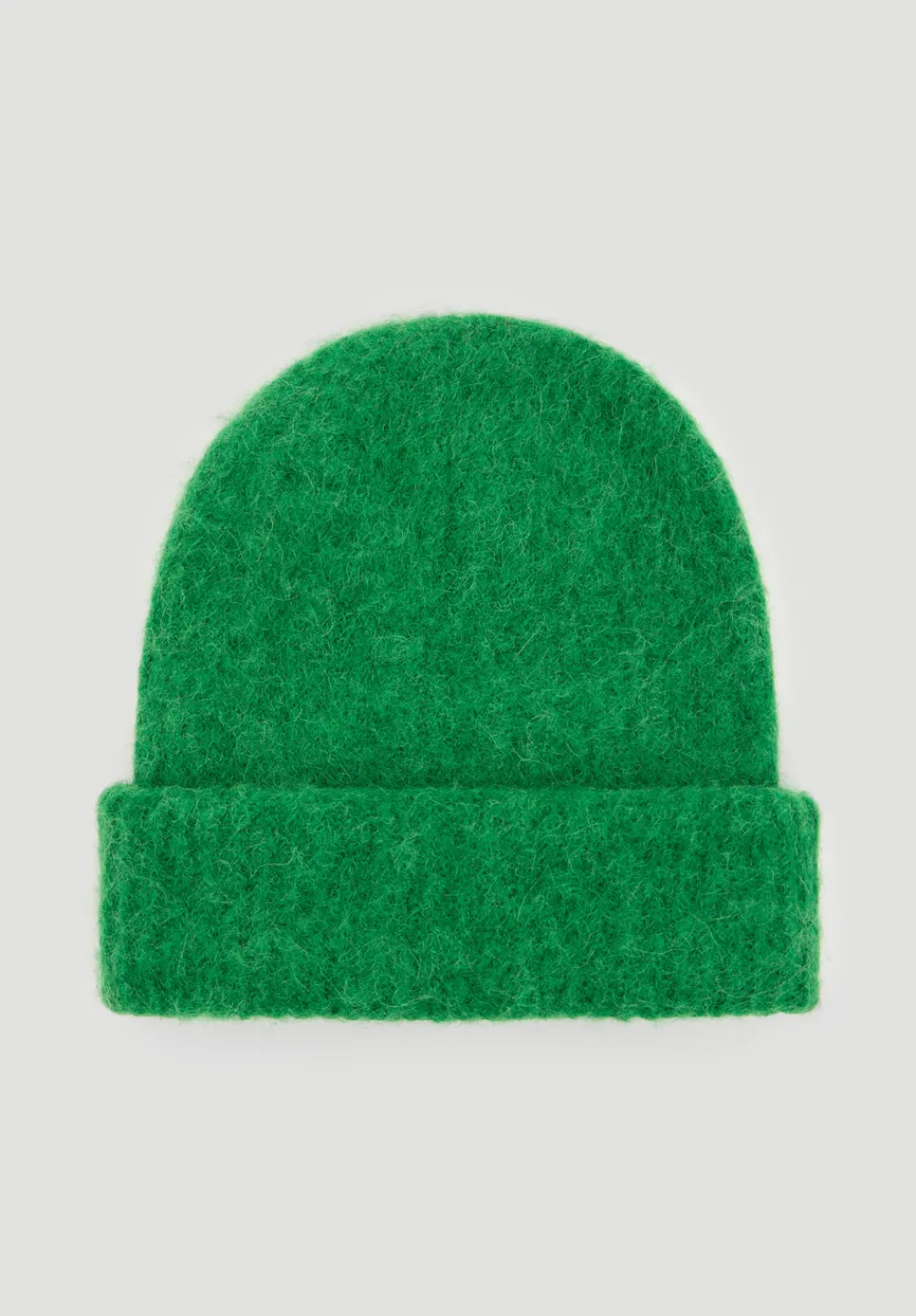 hush Hats|Alpaca-Blend Ribbed Beanie Bright Green