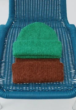hush Hats|Alpaca-Blend Ribbed Beanie Bright Green