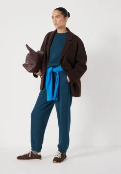 hush Joggers & Leggings|Trousers|Alyna Pocket Detail Joggers Teal Blue