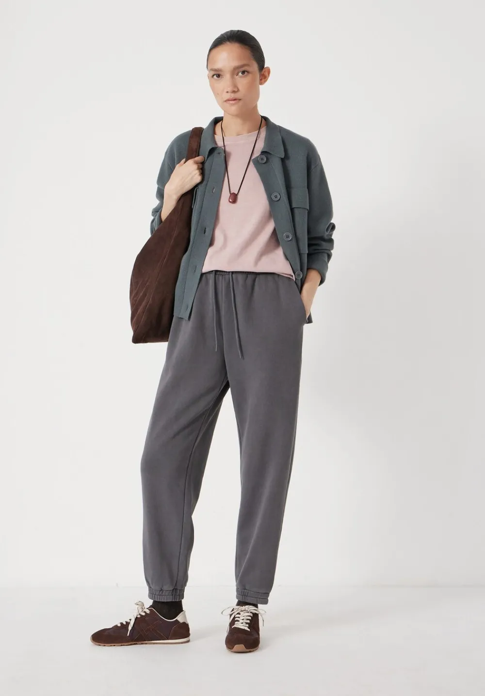 hush Joggers & Leggings|Trousers|Alyna Pocket Detail Joggers DARK GREY