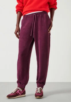 hush Joggers & Leggings|Trousers|Alyna Textured Joggers Wine Red