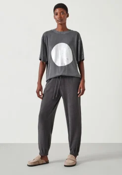hush Joggers & Leggings|Trousers|Alyna Textured Joggers Washed Grey
