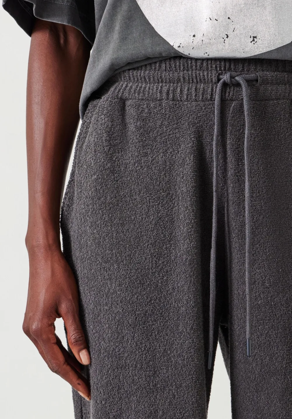 hush Joggers & Leggings|Trousers|Alyna Textured Joggers Washed Grey