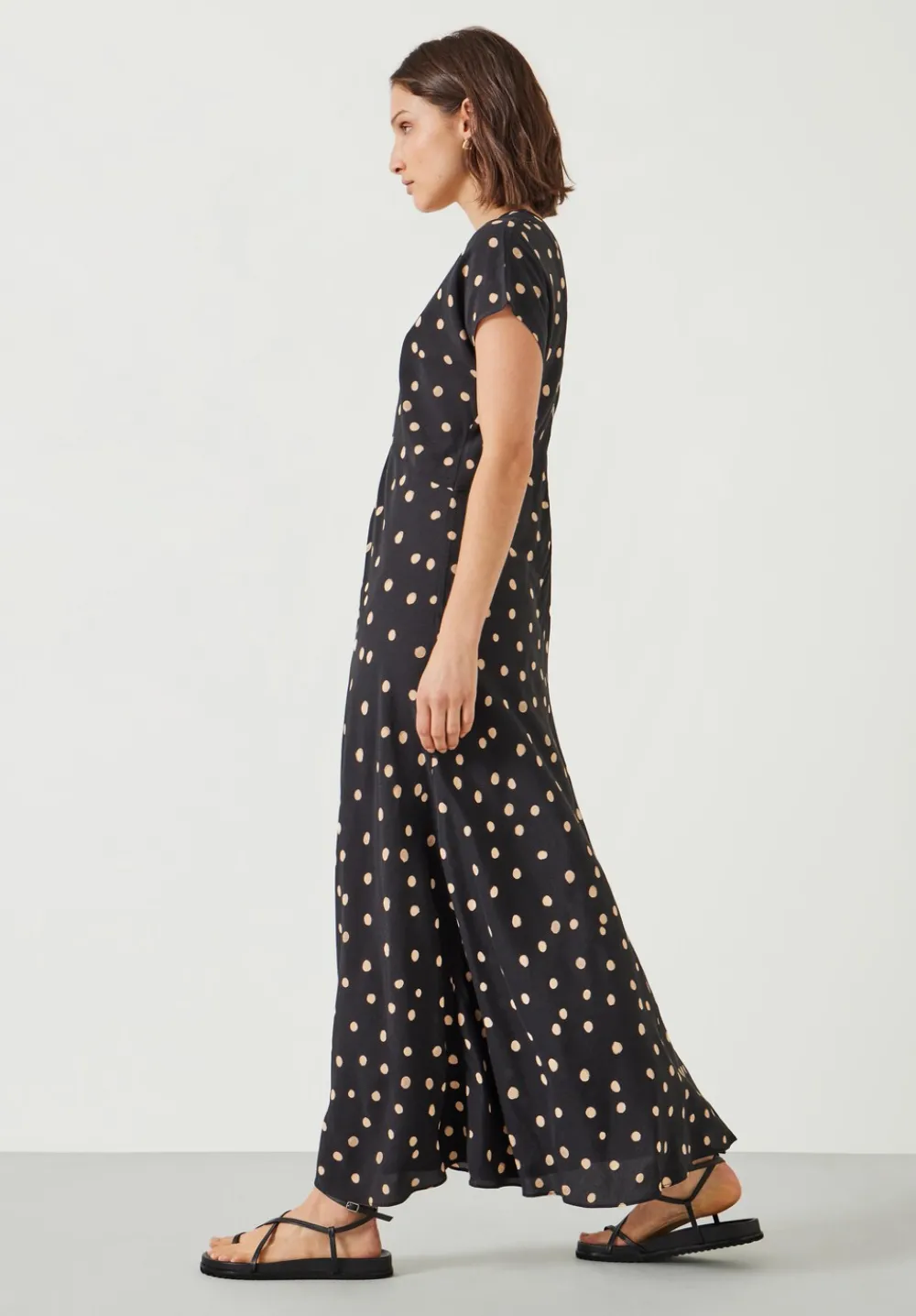 hush Dresses|Amelia Printed Maxi Dress Painted Polka