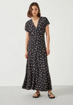 hush Dresses|Amelia Printed Maxi Dress Painted Polka
