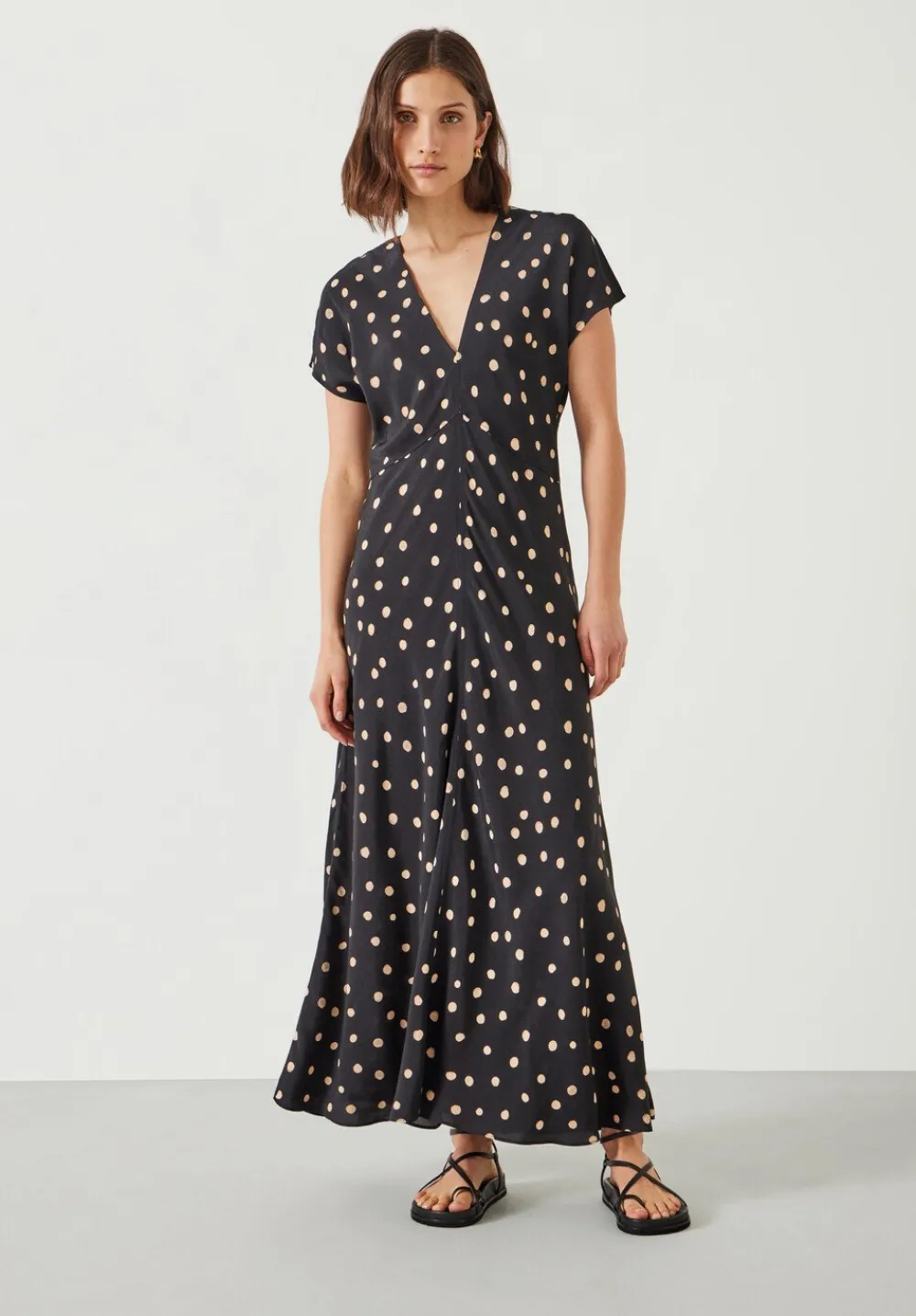hush Dresses|Amelia Printed Maxi Dress Painted Polka