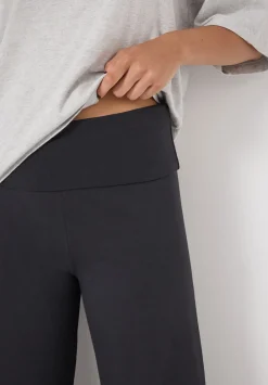hush Joggers & Leggings|Amie Fold Over Waist Joggers Black