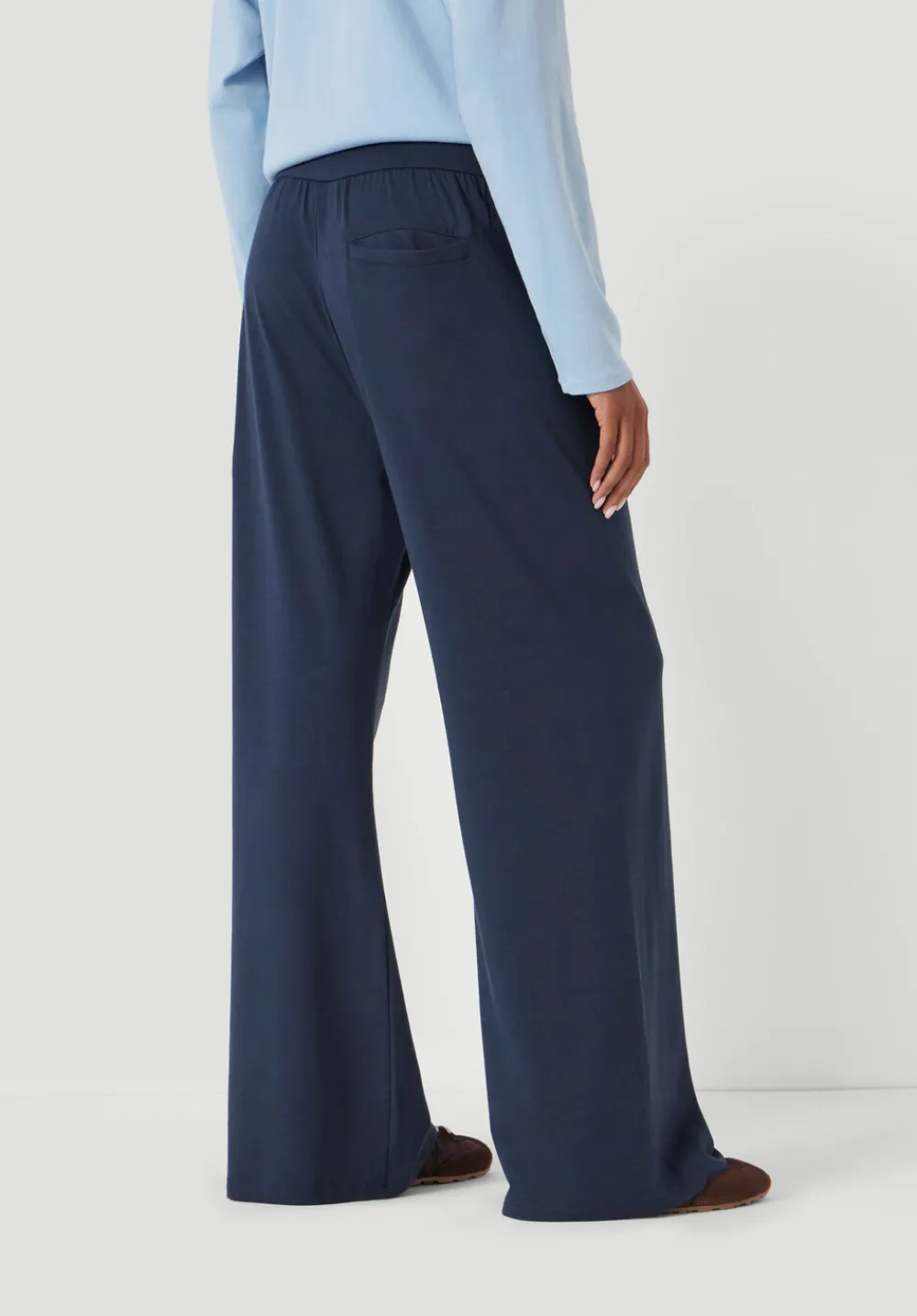 hush Joggers & Leggings|Trousers|Amie Wide Leg Joggers Midnight Navy