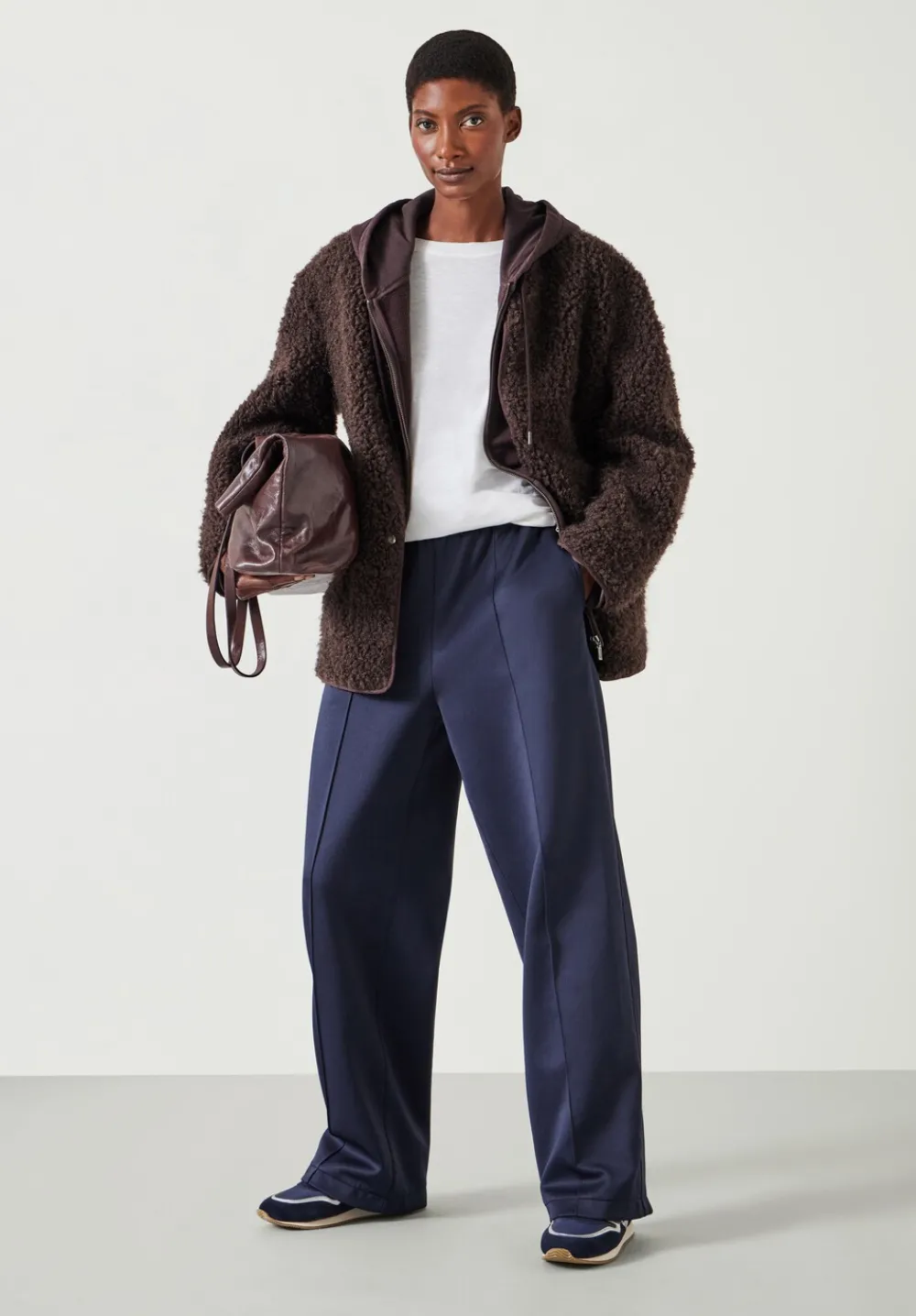 hush Jackets & Coats|Anya Teddy Jacket Chocolate