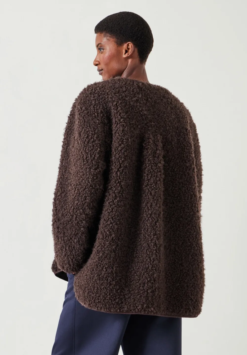 hush Jackets & Coats|Anya Teddy Jacket Chocolate