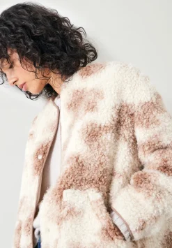 hush Jackets & Coats|Anya Teddy Jacket Neutral Beige